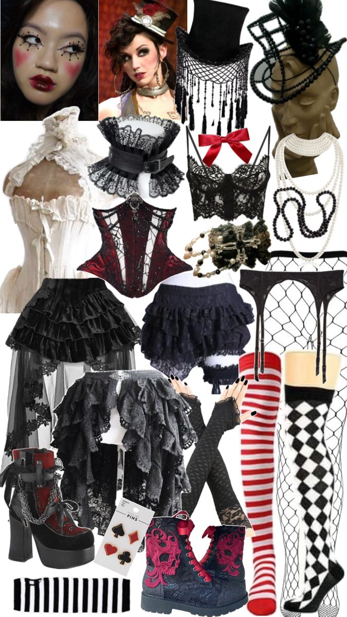 many different types of clothing and accessories are shown in this collage, including stockings, stockings