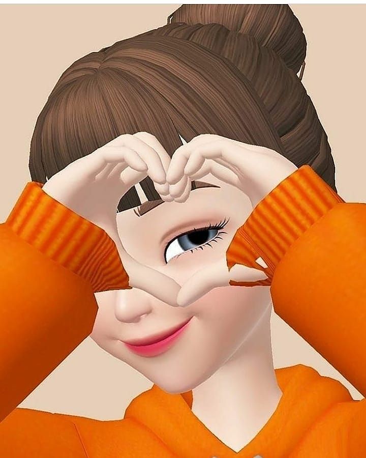 a woman in an orange sweater holding her hands to her face