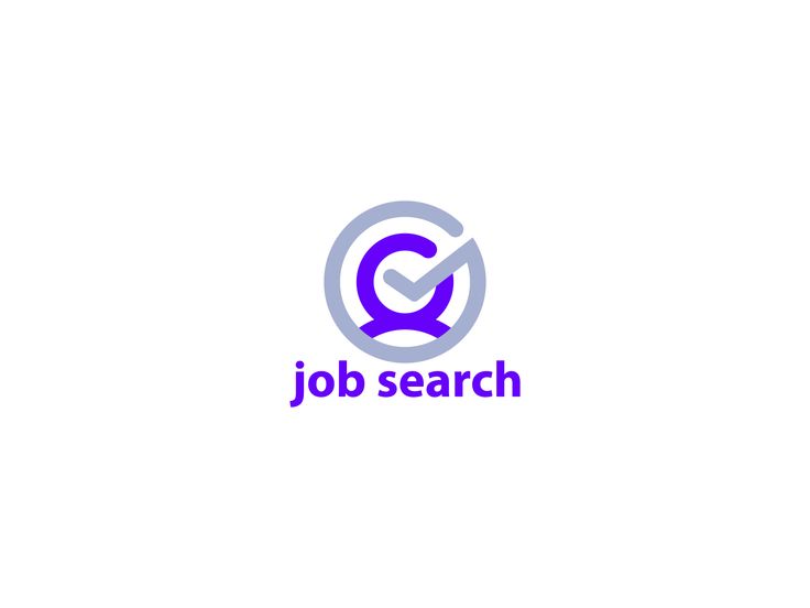 the logo for job search, which is designed to look like a circle with an arrow in