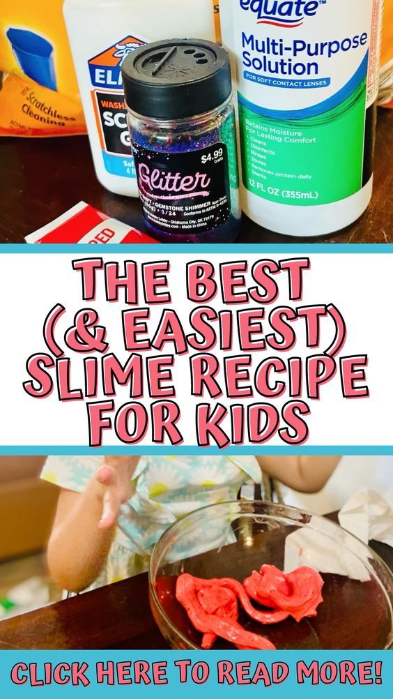 the best and easy slime recipe for kids - click here to read more info