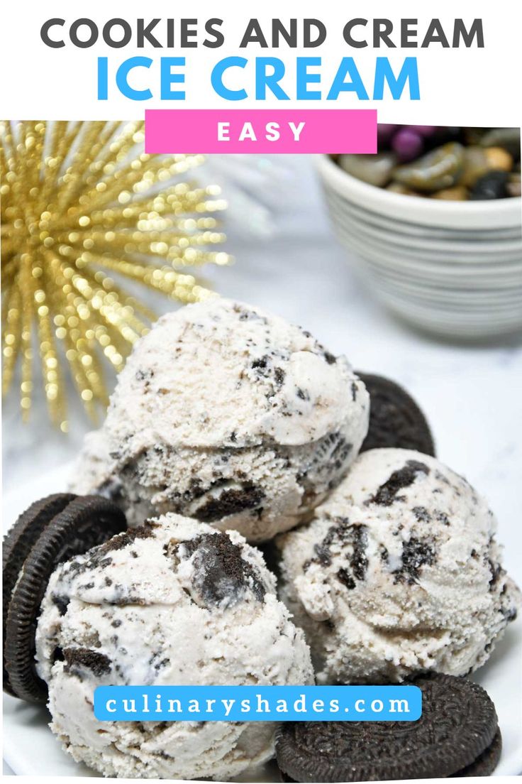 cookies and cream ice cream is an easy dessert recipe that uses only 3 ingredients to make it