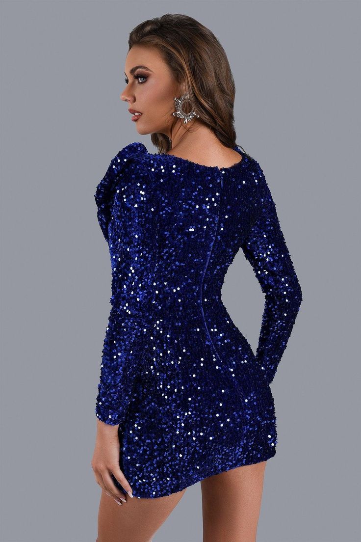 Get ready to shine and sparkle in the Kayla Sequin Mini Dress! The sequin embellishments all over the dress give it a glamorous and luxurious look, while the mini length adds a touch of playfulness and fun. The V neckline adds a touch of sophistication and elegance.Pair with a sparkly necklace and earrings and head out for the night!    Model wearing size S Model Stats: Height - 69.6"/177 cm Bust - 33.8"/86 cm Hips - 37.0"/94 cm Waist- 24.4"/32 cm Colour may vary due to lighting on images. Item Glitter V-neck Mini Dress For Holiday Party, Glamorous Homecoming Sequin Dress, Holiday Party Mini Bodycon Dress With Sequins, Glamorous Contrast Sequin Dress For Homecoming, Mini Dress With Contrast Sequin For Date Night, Embellished Sequin Mini Dress For Night Out, Sequin Mini Bodycon Dress For Holiday Party, Date Night Mini Dress With Contrast Sequin, V-neck Sequin Bodycon Dress For Prom