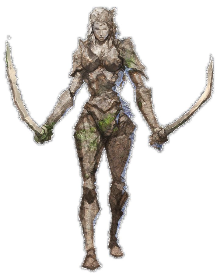 a digital painting of a woman with two swords in one hand and an arm out