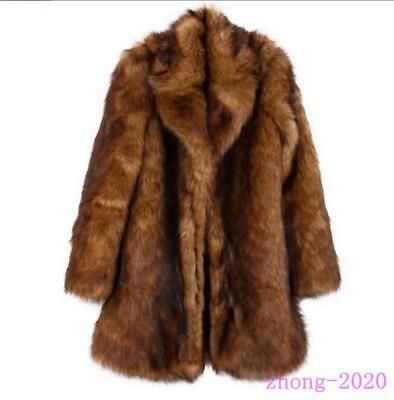 Material: Faux fur. Faux Fur Collar Coat, Brown Faux Fur Coat, Faux Fur Coats, Winter Outwear, Long Coat Women, Collar Coat, Fake Fur, Fur Coats, Brown Coat