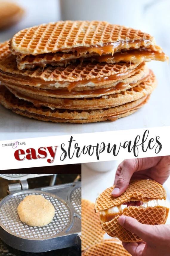 some waffles are stacked on top of each other and the words easy step - by - step waffles