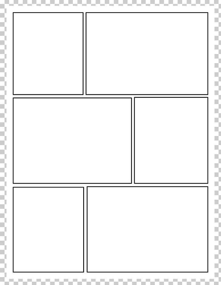 four paneled white paper on a transparent background