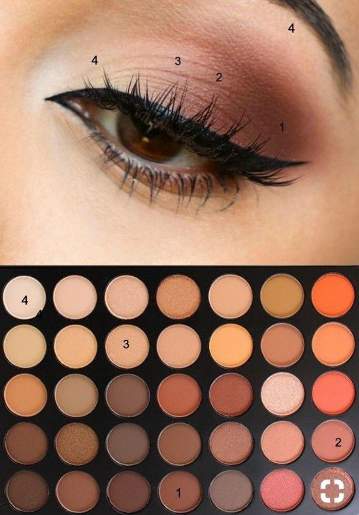 Brown Eyeshadow Tutorial, Teknik Makeup, Brown Eye Makeup Tutorial, Membentuk Alis, Makeup Morphe, Trendy Eyeshadow, Eyeshadow Tips, Cute Eyeshadow Looks, Makeup Tutorial Eyeshadow