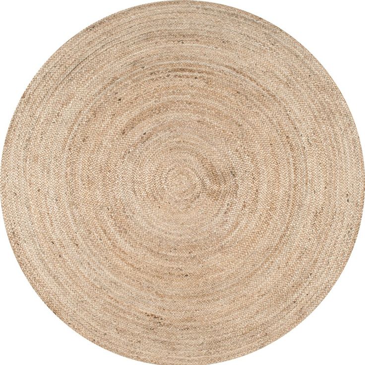 a round rug on a white background