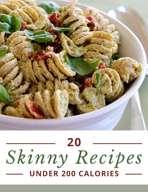 the cover of skinnyy recipes under 200 calories