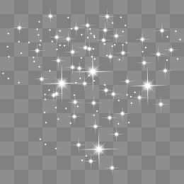 white stars shine on a gray background