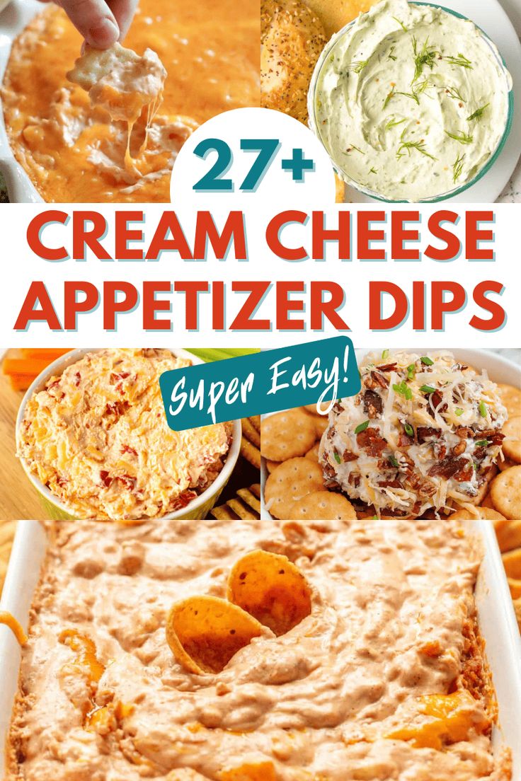 cream cheese appetizer dips are an easy and delicious appetizer recipe