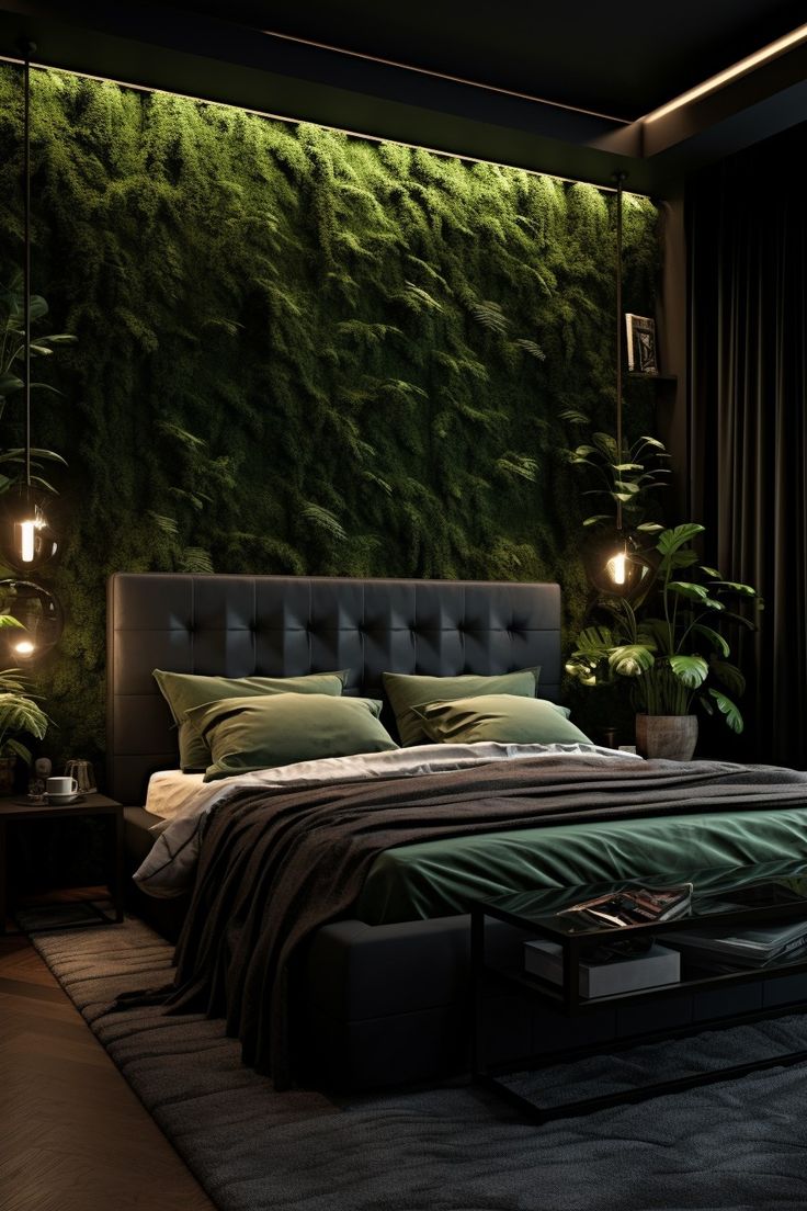 Bedroom Decor Ideas| Bedroom Decor Ideas for Women Emerald Green And Dark Wood Bedroom, Bedroom Inspirations Master Hunter Green, Olive Black Bedroom, Bedroom Ideas Green And Gold, Black Forest Green Bedroom, Black Brown Green Bedroom, Black And Emerald Bedroom, Royal Green Bedroom, Forest Green Room Ideas Bedroom