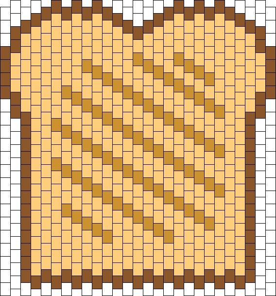 a piece of bread that is made out of squares