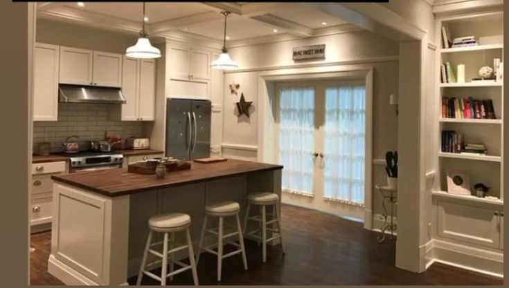 the kitchen is clean and ready for us to use in its new owner's home