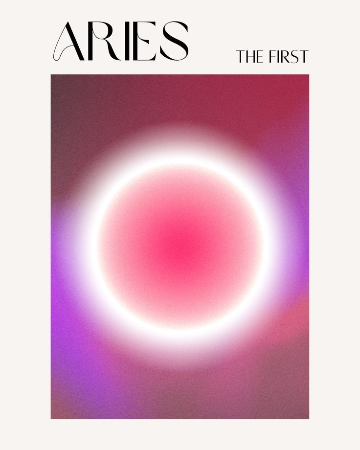 the first album cover for aries's new single, the first is out today