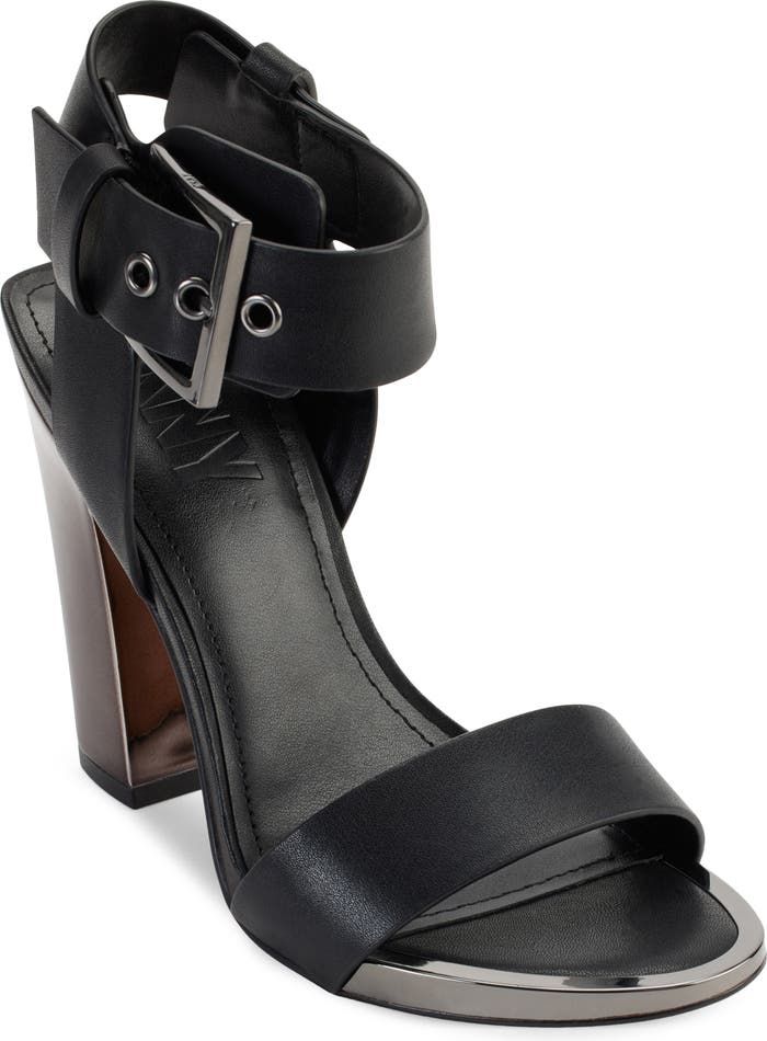 DKNY Terah Block Heel Ankle Strap Sandal (Women) | Nordstrom Michael Kors Fall, Strap Sandals Women, Foot Jewelry, Black Sandals Heels, Women's Heels, Dress Sandals, Dress And Heels, Sandal Women, High Heel Pumps