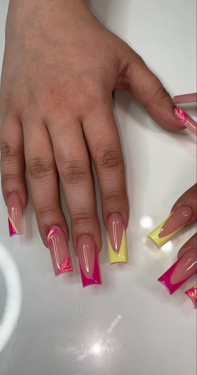 Hello Nails, Ombre Acrylic Nails, Instagram Nails, Long Acrylic Nail Designs, Work Nails, French Acrylic Nails, Coffin Nails Long, Simple Acrylic Nails, Dope Nail Designs