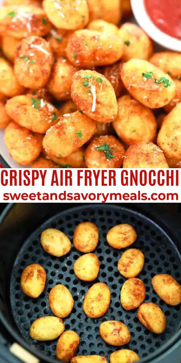 crispy air fryer gnocchini is an easy appetizer that's ready in less than 30 minutes