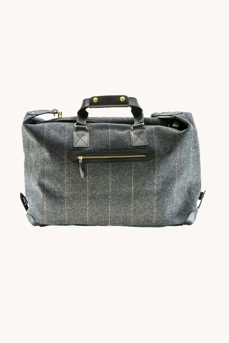 Manufactured of the finest, hardwearing stain-resistant Tweed including hand-sown robust leather handles. This bag is made for the stylish traveller. You’ll find it spacious enough to carry along all of your overnight essentials and hand-crafted from vibrant bespoke J&L Tweeds. Manufactured of the finest, hardwearing stain-resistant quality including hand-sown robust leather handles, steel zippers, internal pockets and color-coordinated linings. Our Weekenders come in two functional sizes and se Overnight Essentials, Tweed Pattern, Leather Handles, Medium Bags, Weekender Bag, Find It, Leather Handle, Duffle Bag, Bespoke