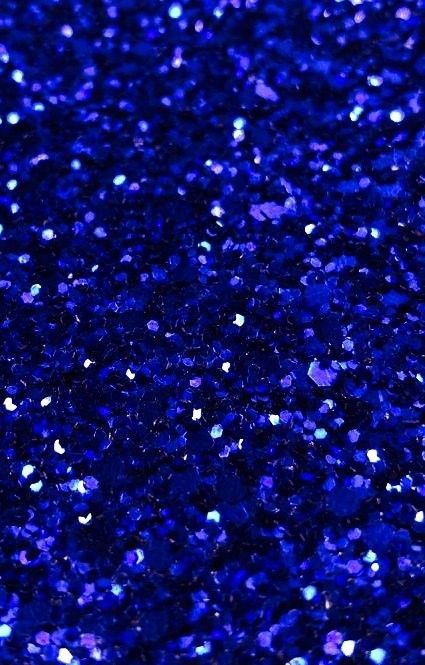 the blue glitter is very bright and shiny