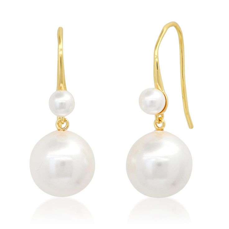 TAI JEWELRY | Swarovski Pearl French Wire Earring | Earrings | Elegant Hypoallergenic Bridal Earrings For Formal Occasions, Modern White Linear Earrings For Formal Occasions, Hypoallergenic Bridal Earrings For Formal Occasions, Classic Linear Earrings For Evening, Refined Drop Earrings For Formal Occasions, Classic Hypoallergenic Bridal Earrings For Formal Occasions, Classic White Pearl Earrings For Evening, Classic Drop Earrings For Formal Occasions, Elegant Drop Earrings For Anniversary