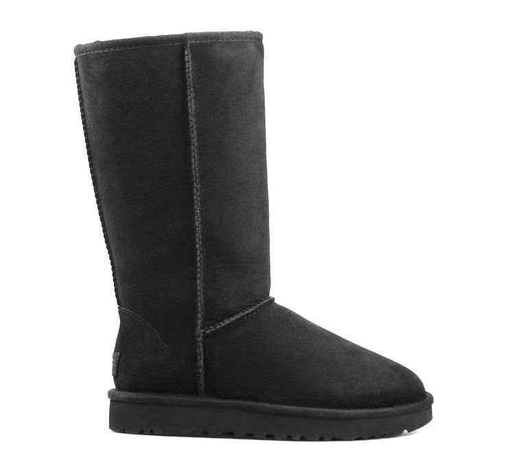 UGG Classic Tall II Women's Boot - On The EDGE Tall Boots Black, Womens Tall Boots, Ugg Classic Tall, Black Boots Tall, Sheepskin Boots, Tall Boot, Black Boots Women, Ugg Classic, Bearpaw Boots