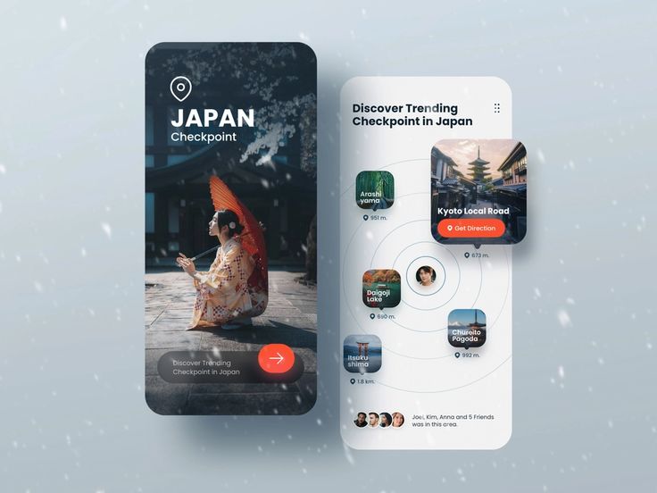 the japan check point app is displayed next to an iphone with its image on it