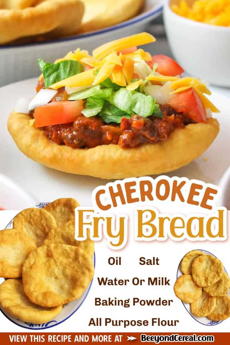 an advertisement for a restaurant called the cheese fry bread