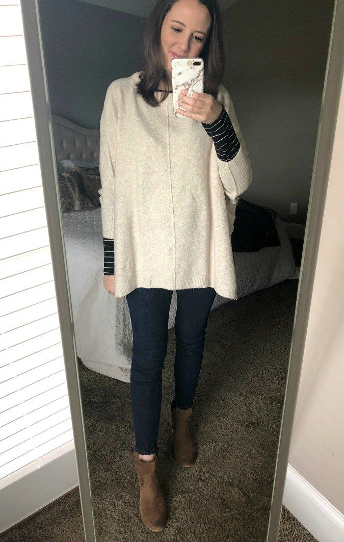 Try on Sessions | Cream Poncho Cream Poncho Outfit, Outfit With Scarf, Poncho Outfit, Scarf Outfit, Once A Month, Insta Stories, Maternity Jeans, Beautiful Ladies, Round Up