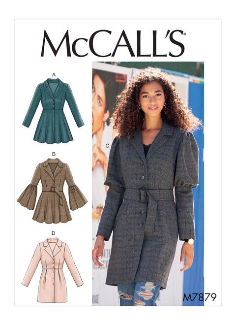 a women's coat and jacket sewing pattern