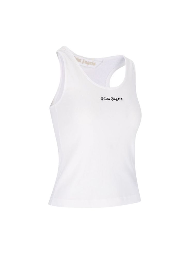 Ribbed top with printRibbed design, logo print on the front, wide neckline, sleeveless, scoop neckline and straight hem.Washing instructionsMachine wash Gender: WOMENMaterial: COTTONColor: WHITEMade in: ITProduct ID: PWAC020F23FAB0010110*Import tax/duty will be calculated at checkout (If applicable) Fitted Logo Print Tank Top For Spring, Spring Tank Top With Logo Print, Fitted Tank Top With Logo Print For Spring, Fitted Spring Tank Top With Logo Print, Fitted Summer Tank Top With Logo Print, Trendy Crew Neck Tank Top With Logo Print, Fitted Crew Neck Tank Top With Logo Print, Fitted Tank Top With Logo Print, Fitted Cotton Tank Top With Logo Print