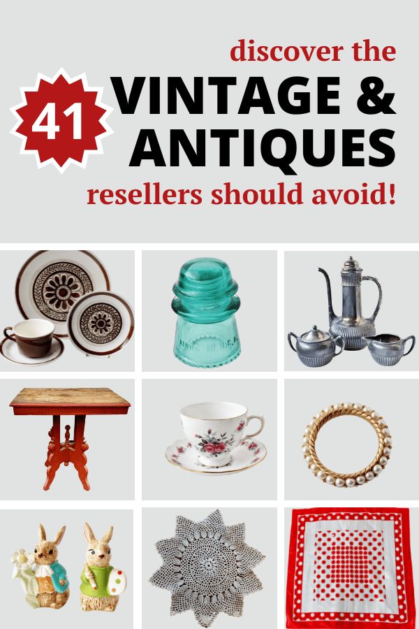 the cover of an article about vintage and antiques