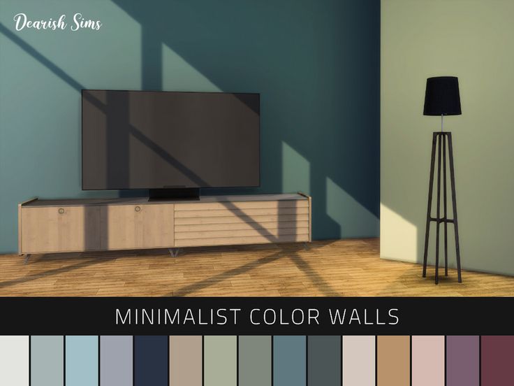 the minimalist color walls are all different colors