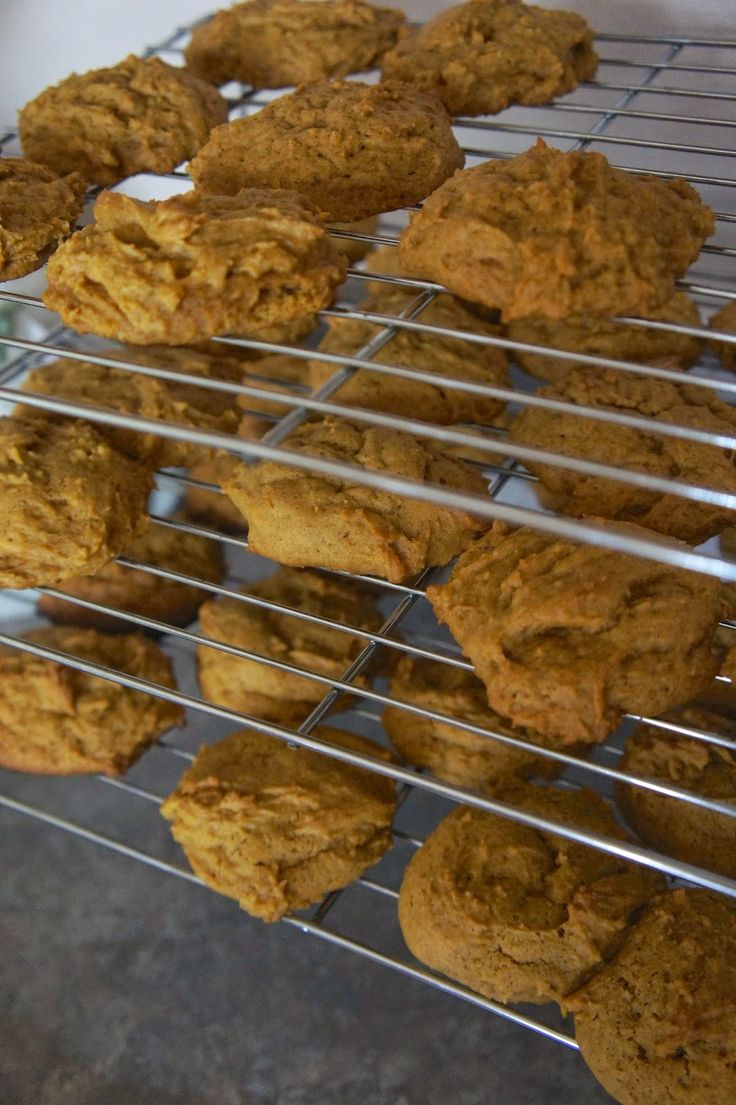 cookies cooling on a rack in the kitchen