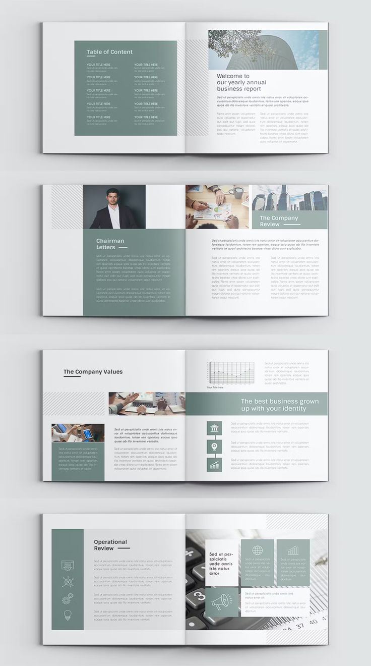 three fold brochure templates with different images