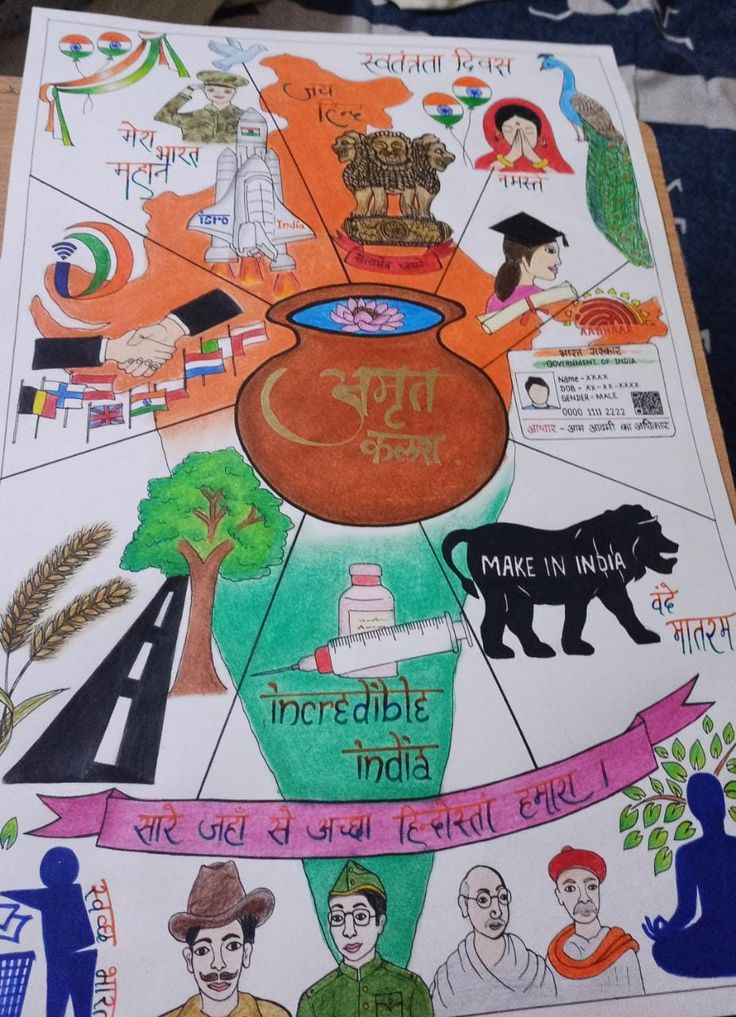 🧡🤍💚 Independence Day Poster Making Ideas, Hindi Exhibition Ideas, Trisha Drawing, Independence Day Poster Making, Poster On Independence Day, Conservation Poster, Science Exhibition Projects, Science Exhibition, Independence Day Drawing