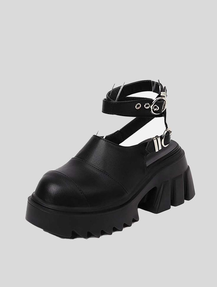 Product Specification: Style: punk Platform Height is 2.5 inches Season: Spring, Summer, Autumn Pattern Type: Solid Outsole Material: Rubber Occasion: Dress, Casual, Party, Office Leather Style: Soft Leather Item Type: Pumps Heel Type: Square heel Fashion Element: Buckle Color: Black, White Closure Type: Buckle Strap Spring Punk Platform Heels, Punk Style Platform Heels For Spring, Punk Style Synthetic Heels For Spring, Spring Punk Synthetic Heels, Punk Heels With Platform And Round Toe, Punk Style Platform Heels With Round Toe, Punk Style Round Toe Heels With Platform, Trendy High Heel Shoes For Alternative Fashion, Trendy High Heel Shoes