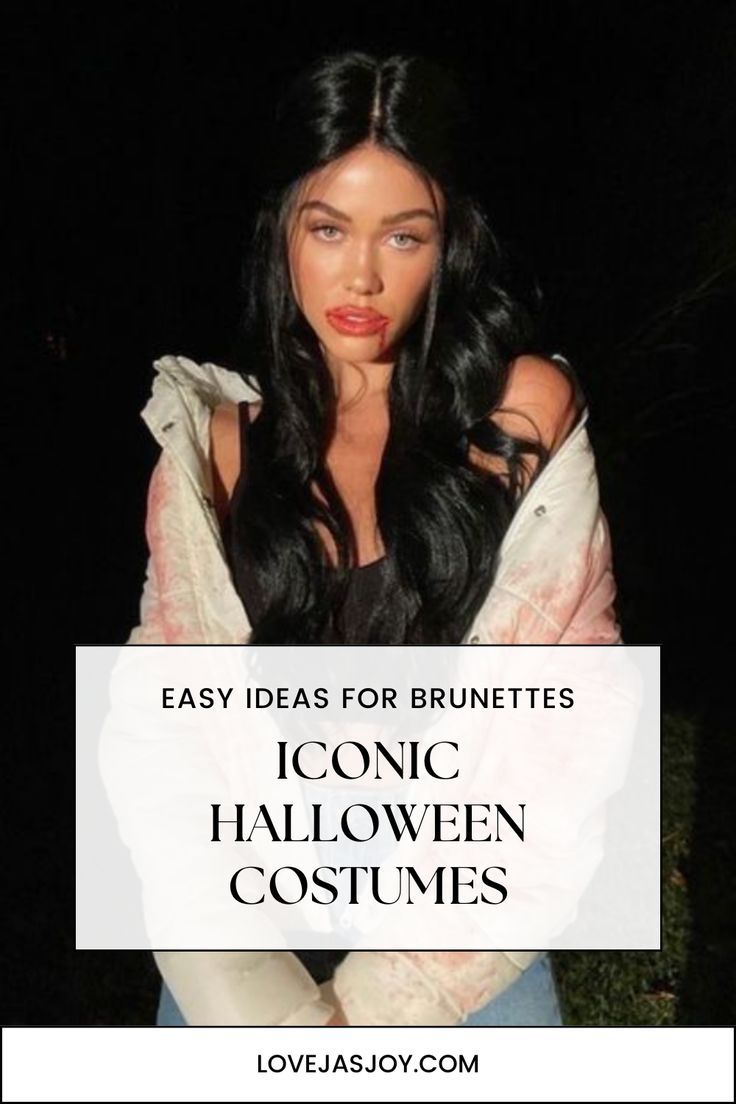 Halloween Costume Ideas Brunette Woman Halloween Costume, Halloween Costume For Brunettes Woman, Brunette Hair Costume Ideas, Long Dark Hair Halloween Costume Ideas, Halloween Costume Brunette Women, Halloween Costumes For Dark Hair Women, Halloween For Brunettes, Brunette Hair Halloween Costume, Iconic Halloween Costumes Women Brunette