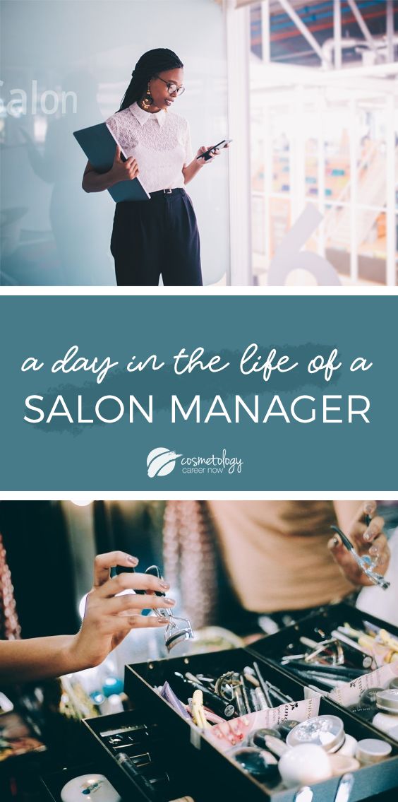 a lady in the life of a salon manager