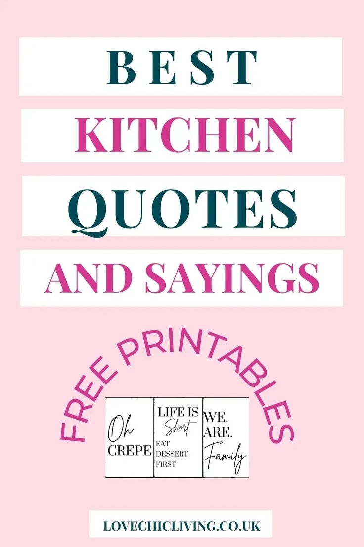 the best kitchen quotes and sayings to print