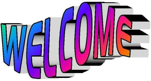 the word welcome is made up of multicolored letters