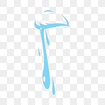 a blue and white paint dripping from a pipe, on a transparent background png clipart