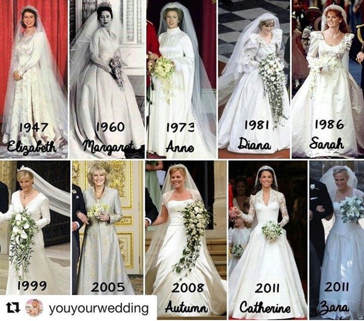 the wedding gowns of princess elizabeth and prince edward