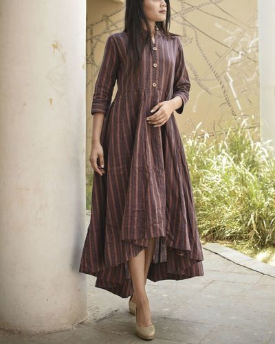 Beautiful Kurti, The Secret Label, Ethereal Elegance, Floral Frocks, Casual Frocks, Ikat Dress, Frock For Women, Kurti Designs Latest, Long Kurti Designs