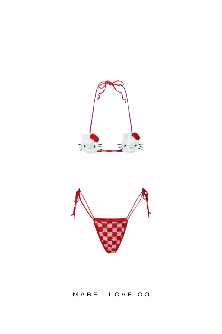 Discover Our Adorable Hello Kitty Bikini Features and Design Our Hello Kitty Bikini is designed with the iconic Hello Kitty character, offering a cute and stylish look for the summer. High-Quality Materials Made from premium materials, this bikini ensures both comfort and durability, making it perfect for any beach or pool day. Available Sizes The Hello Kitty Bikini comes in various sizes to fit all body types. Check our size guide to find your perfect fit. Shop Now Don't miss out on this adorab Playful Triangle Top Stretch Swimwear, Cute Summer Swimwear For Sunbathing, Cute Summer Pool Swimwear, Cute Swimwear For Beach Season Sunbathing, Cute Swimwear For Sunbathing Beach Season, Cute Swimwear For Sunbathing In Beach Season, Cute Summer Vacation Swimwear, Cute Summer Swimwear For Vacation, Cute Swimwear For Summer Vacation