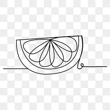 a line drawing of a slice of lemon on a white and black checkered background