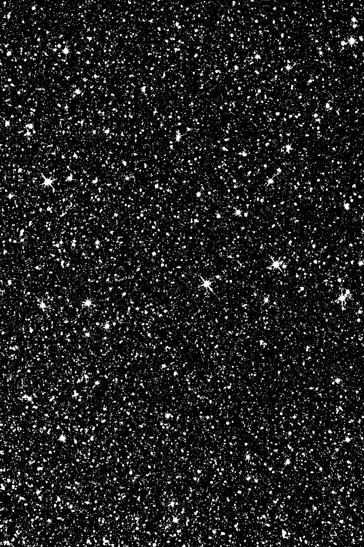 black and white photograph of stars in the night sky with no one on it's side