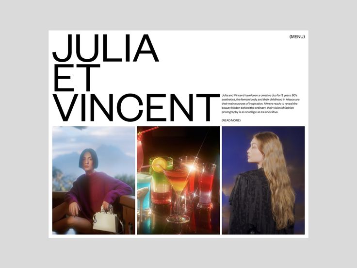 the cover of julia et vingentt's book, with images of women