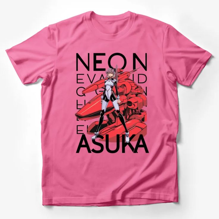 Neon Asuka Anime Graphic T-Shirt, Red Mecha Design, Unisex Manga Tee, Vintage Robot Art Shirt, Cool Anime Lover Gift Male T-Shirt Custom graphic T-Shirt.Customize your color Red Mecha, Vintage Robot Art, Nurse Cartoon, Jesus Graphic, Red And White Shirt, Mecha Design, Funny Adult Shirts, Vintage Robots, Anime Tees