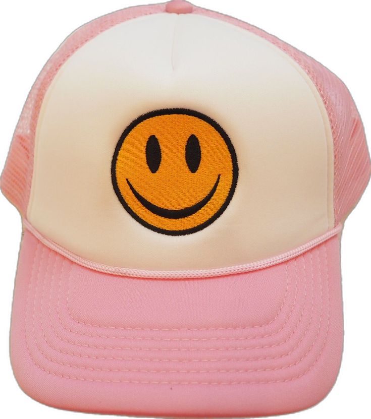 Smiley face hats - Girl Be Brave Cute Pink Adjustable Baseball Cap, Cute Adjustable Pink Baseball Cap, Cute Pink Snapback Baseball Cap, Cute Pink Mini Cap, Cute Pink Mini Cap Hat, Playful Pink Mini Hat, Fun Pink Cap Style Hat, Playful Pink Mini Hats, One Size Fits Most, Playful Pink Mini Hat, One Size Fits Most